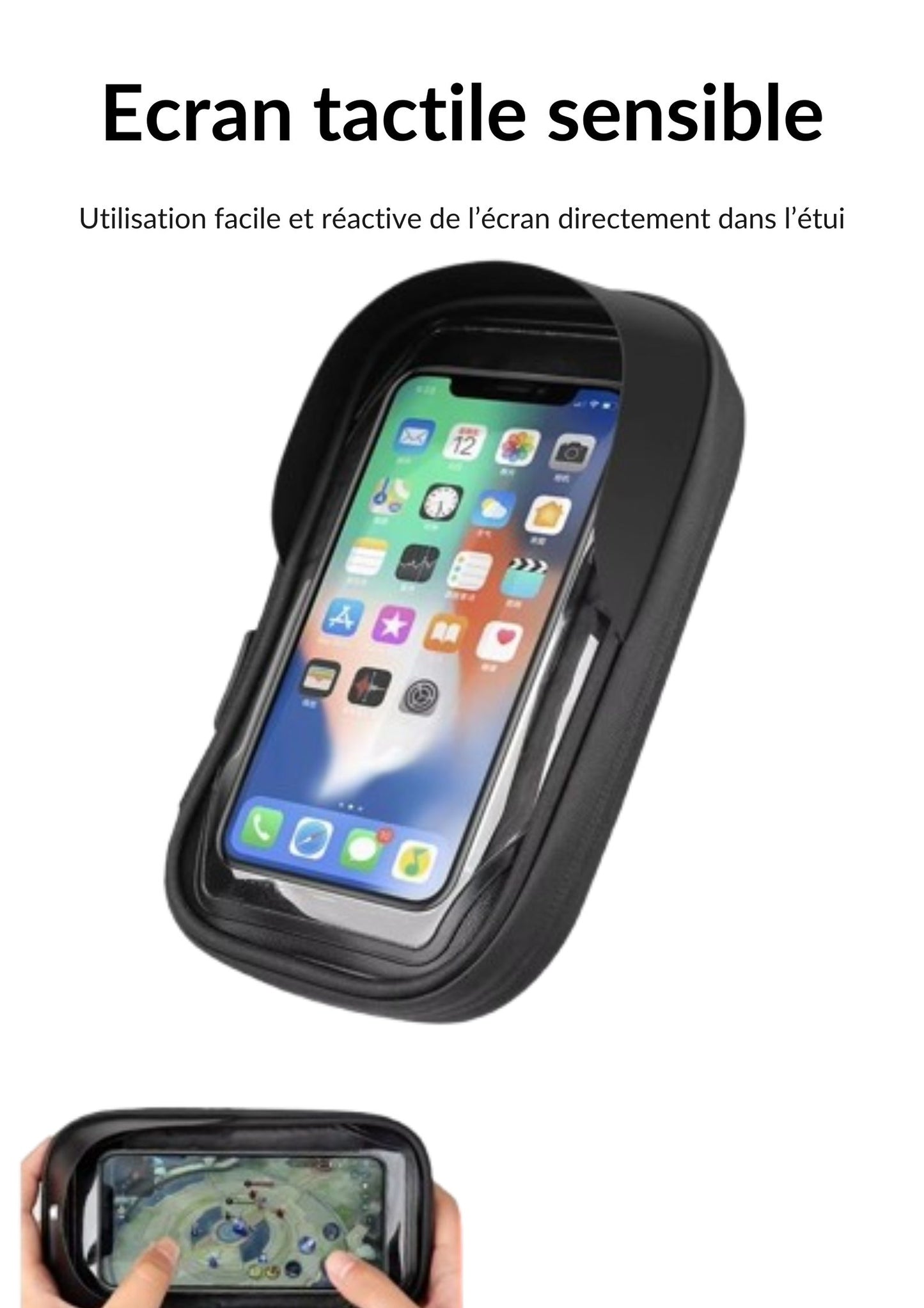 Support de téléphone deux-roues étanche