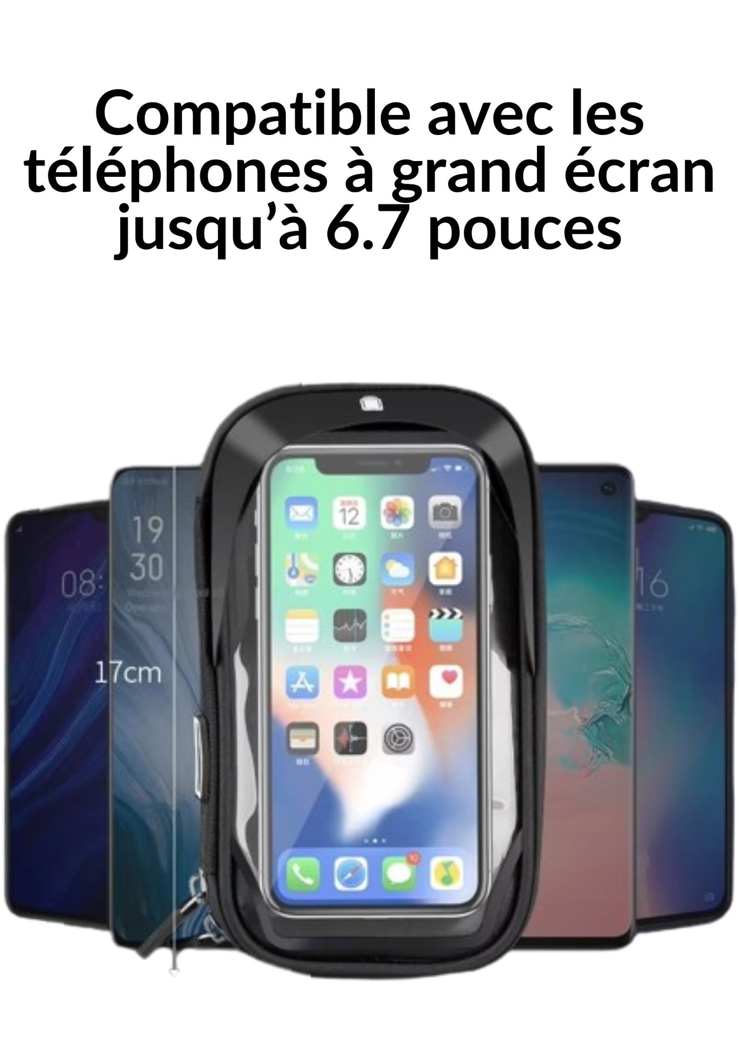 Support de téléphone deux-roues étanche